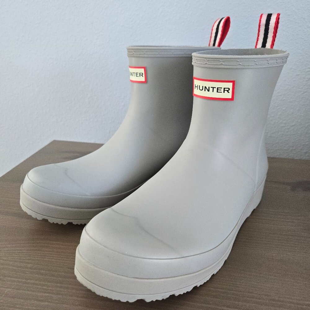 Hunter Women's Original Play Short Boots size 8, Grey, EUC